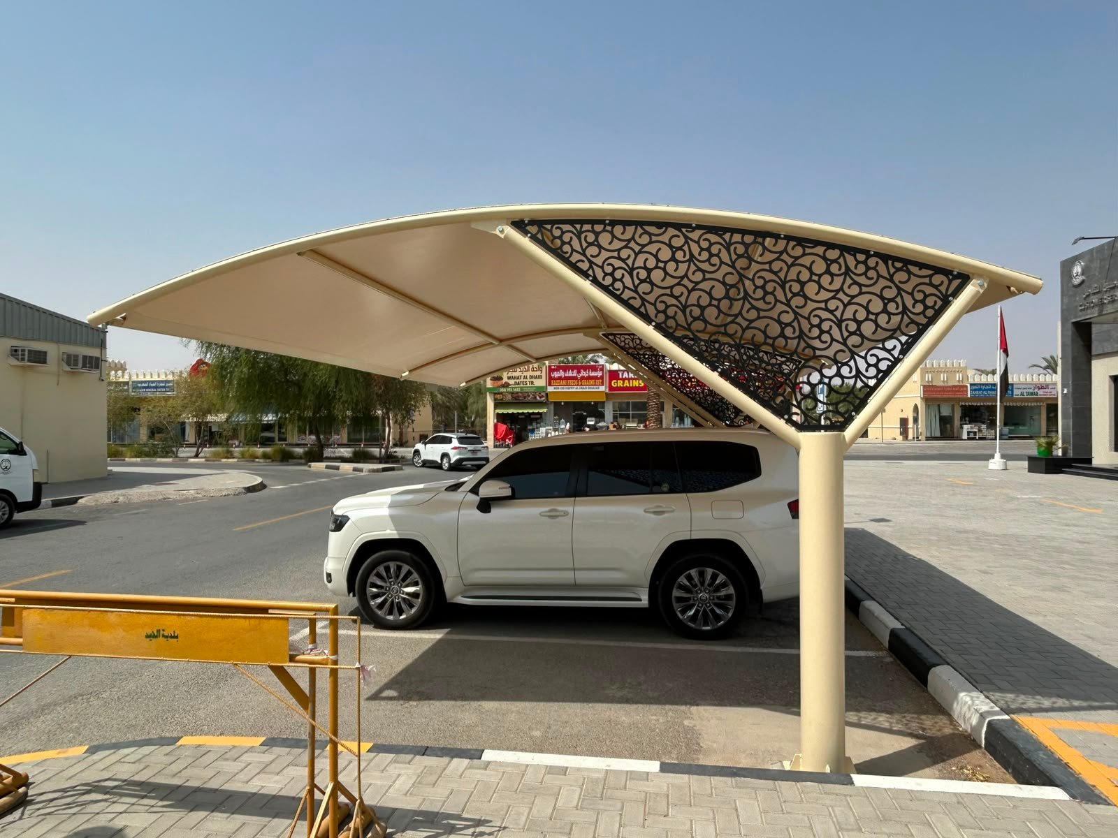 CNC Design car parking shade