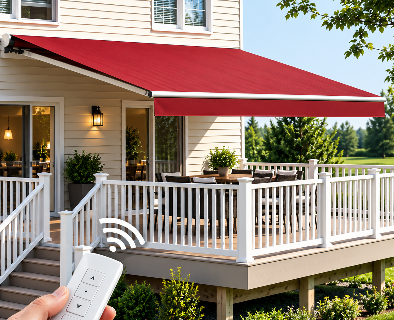 Motorized Awning shades